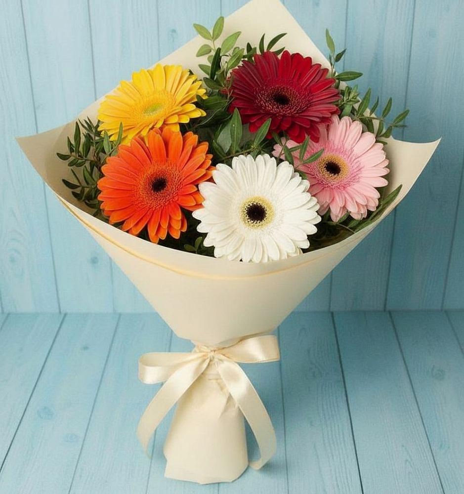 Букет цветов из: Герберы в Киселевске