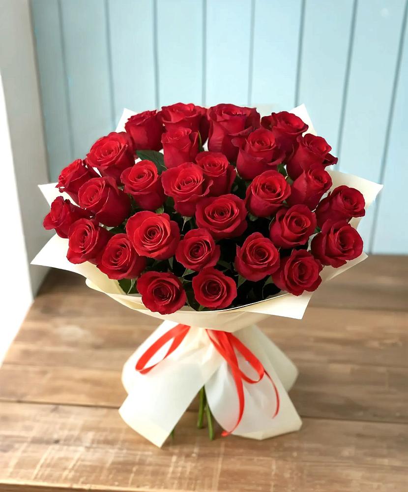 Букет 29 Красных роз в Киселевске