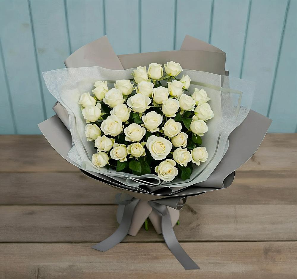 Букет Белоснежная нежность в Киселевске