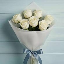 Букет 7 Белых роз Эдлесс Лав #REPLACE_PRED# Киселевске