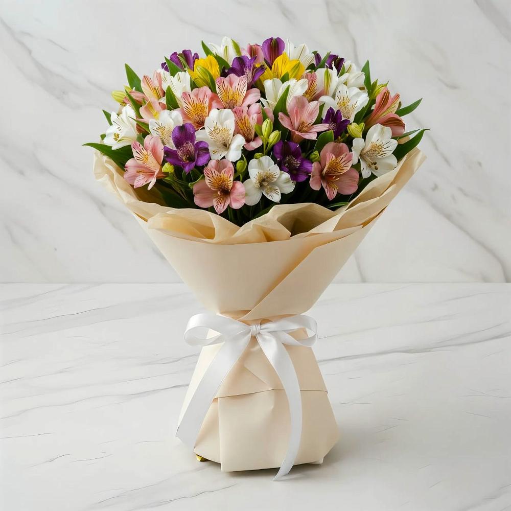 Букет цветов из: Альстромерии в Киселевске