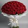 Букет 101 Красная роза Блэк Мэджик в Киселевске