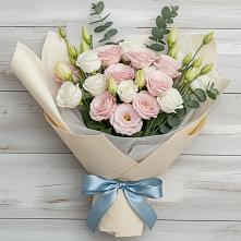 Букет цветов из:  Лизиантусы в Киселевске