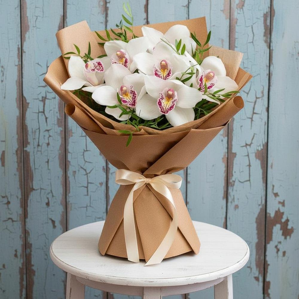 Букет цветов из: Орхидеи и Розы в Киселевске