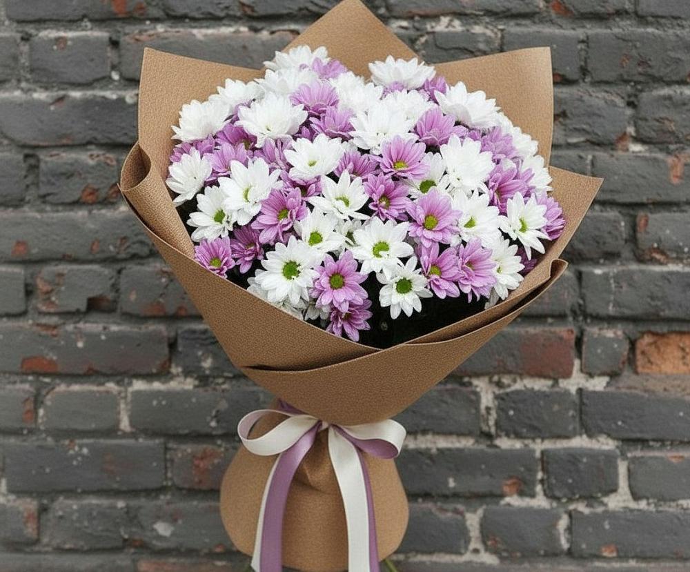 Букет цветов из: Хризантемы в Киселевске