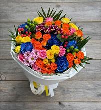 Букет цветов из:  Розы и Хризантемы в Киселевске