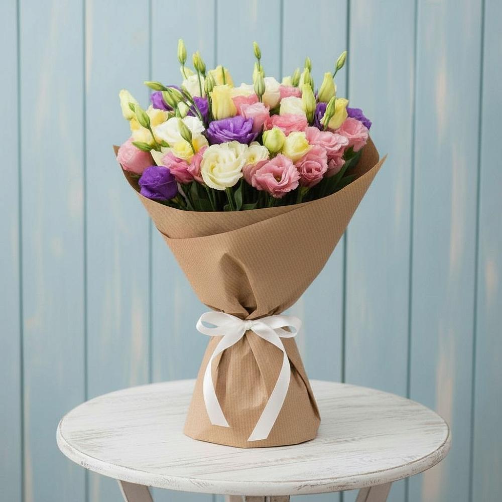 Букет цветов из: Лизиантусы в Киселевске