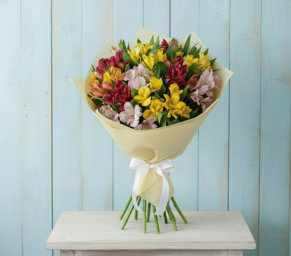 Букет цветов из: Альстромерии в Киселевске