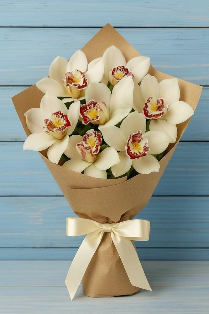 Букет цветов из: Орхидеи и Розы в Киселевске