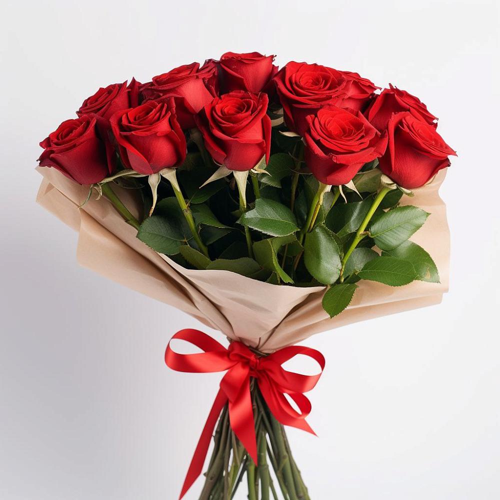 Букет 11 Красных роз Эдлесс Лав в Киселевске