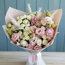 Букет цветов из:  Альстромерии и Розы #REPLACE_PRED# Киселевске